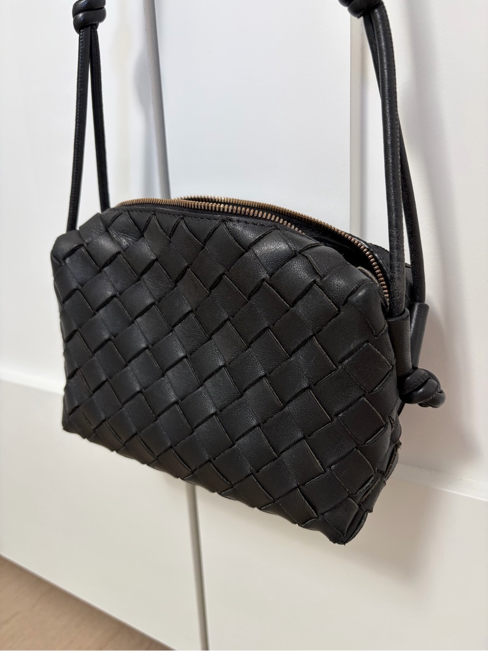 Bottega Veneta Black mini loop